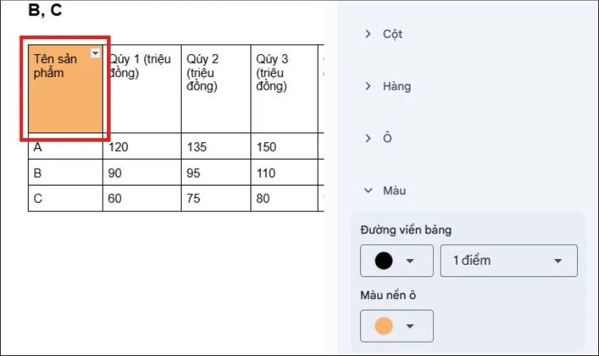 Màu nền sẽ được cập nhật nhanh chóng