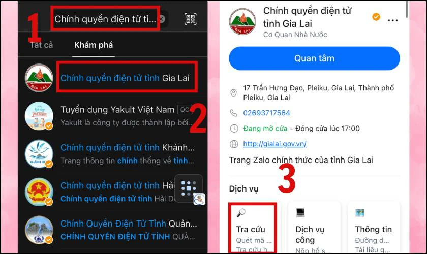 Cách tra cứu điểm thi Tốt nghiệp THPT qua Zalo