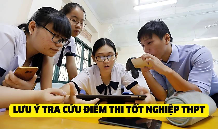 Lưu ý khi tra cứu điểm thi Tốt nghiệp THPT