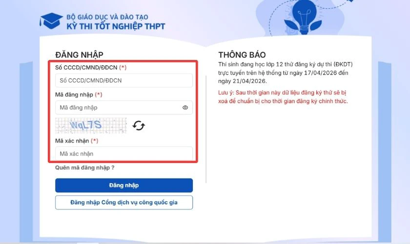 Cách tra cứu điểm trên thisinh.thithptquocgia.edu.vn 2026