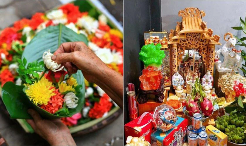 Ưu tiên đồ tươi khi dâng cũng ông Địa và ông Thần Tài