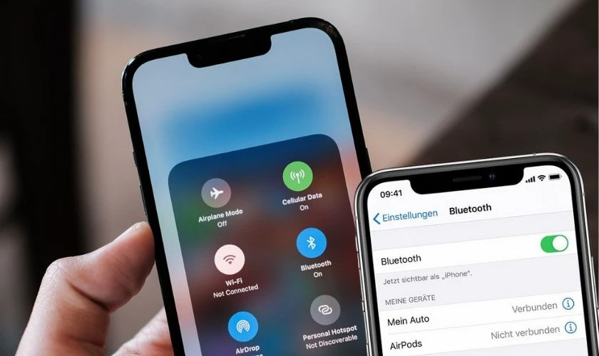 Tiếp theo, bật Bluetooth trên iPhone