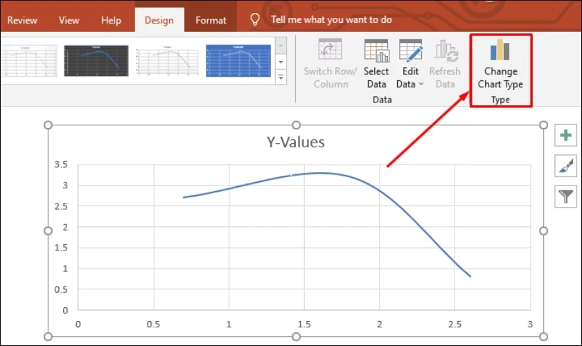 Bạn chọn Change Chart Type