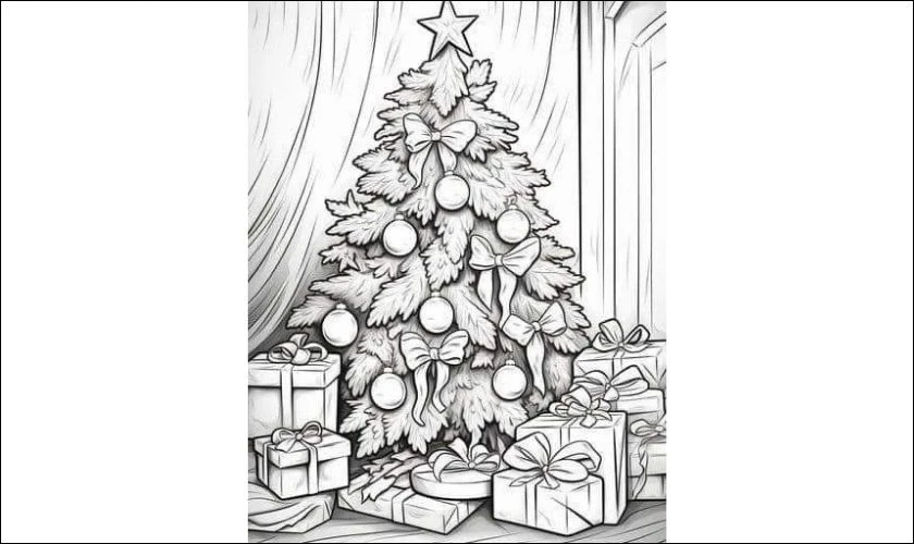 Tranh tô màu chủ đề Giáng sinh