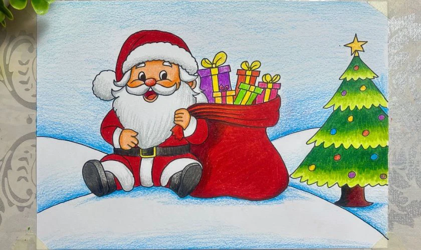 Ông già tuyết và núi quà to đùng