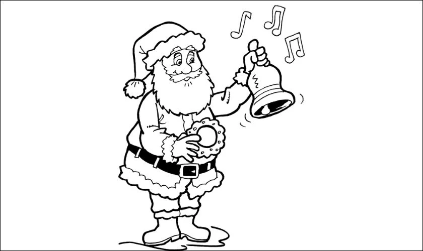 Tranh tô màu ông già tuyết cho bé, cho trẻ mầm non