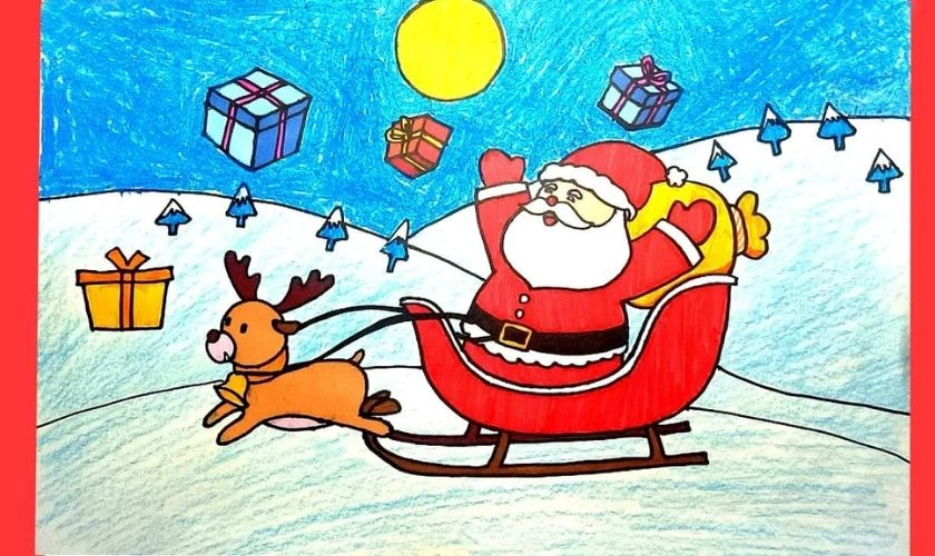 Mẫu vẽ ông già Noel