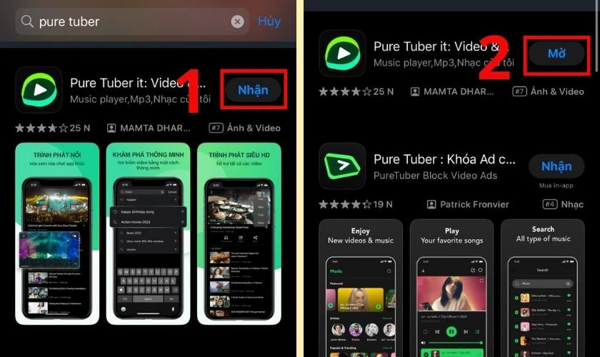 Tải app Pure Tuber it về điện thoại