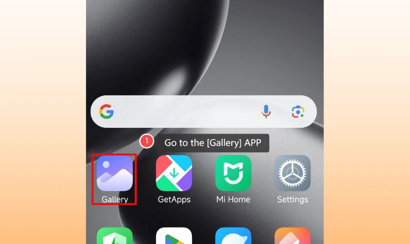 Cách xem album cá nhân trên Xiaomi - Mở Thư viện ảnh