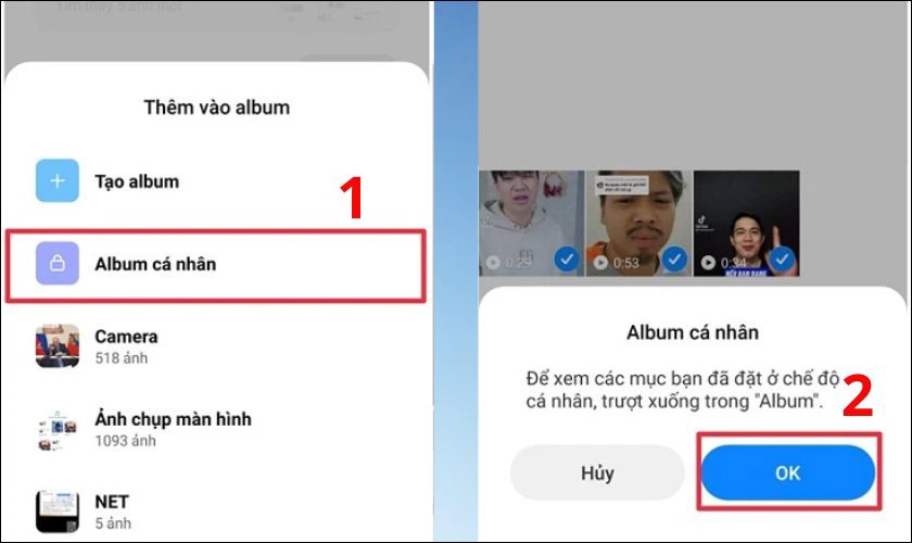 Cách thêm ảnh vào album cá nhân trên Xiaomi