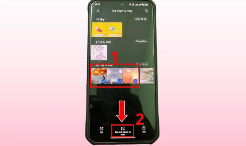Cách xóa album cá nhân trên Xiaomi