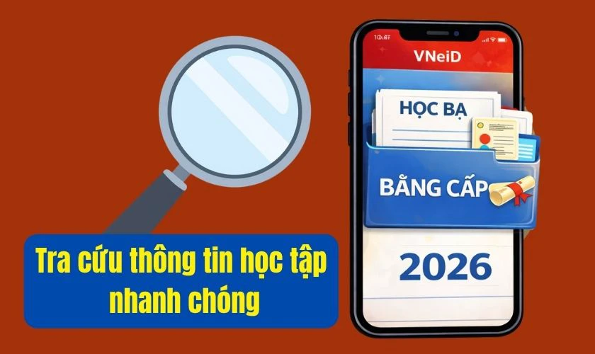 Tính hợp học bạ và bằng cấp trên VNeID để làm gì?