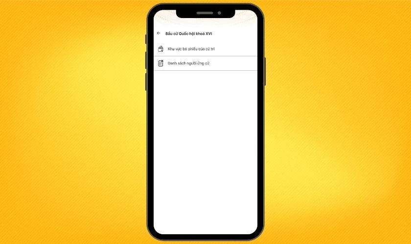 Xem thông tin địa điểm khu vực bỏ phiếu, đơn vị bầu cử theo thông tin cá nhân của cử tri