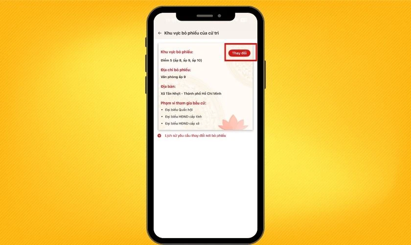 Tại đây, người dân có thể kiểm tra nơi bỏ phiếu xem đã đúng chưa hoặc 