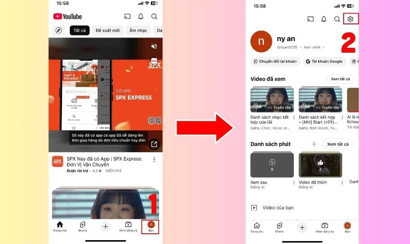 Cách xem lại bình luận trên Youtube trên điện thoại