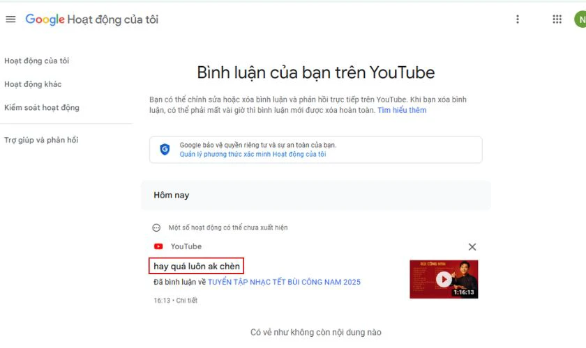 Xem và quản lý bình luận