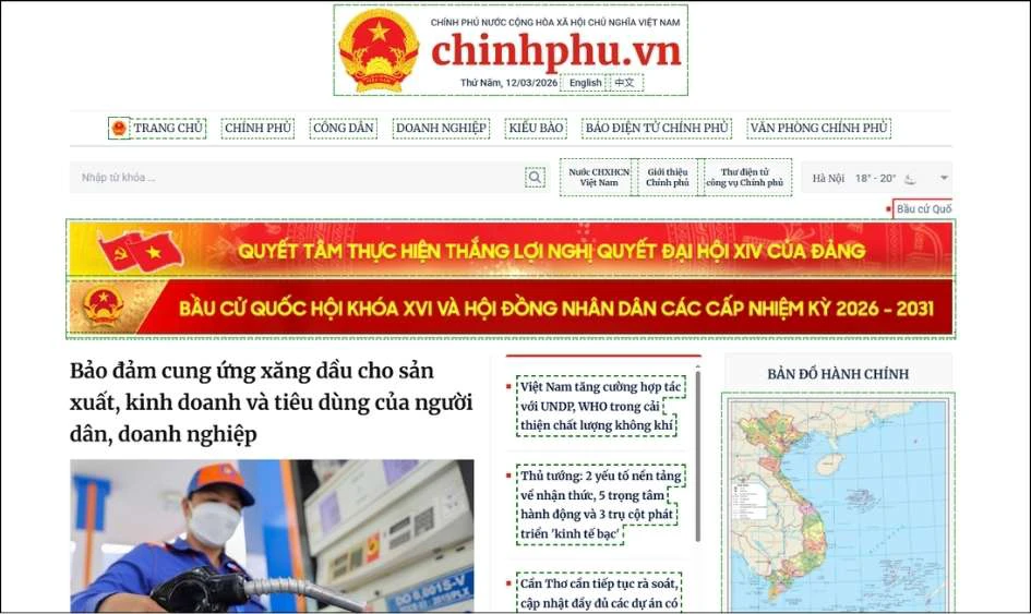 Xem trên website Cổng Thông tin Điện tử Chính phủ