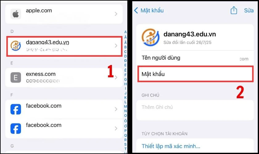 Cách xem mật khẩu đã lưu trên iPhone iOS 18.7 hiệu quả