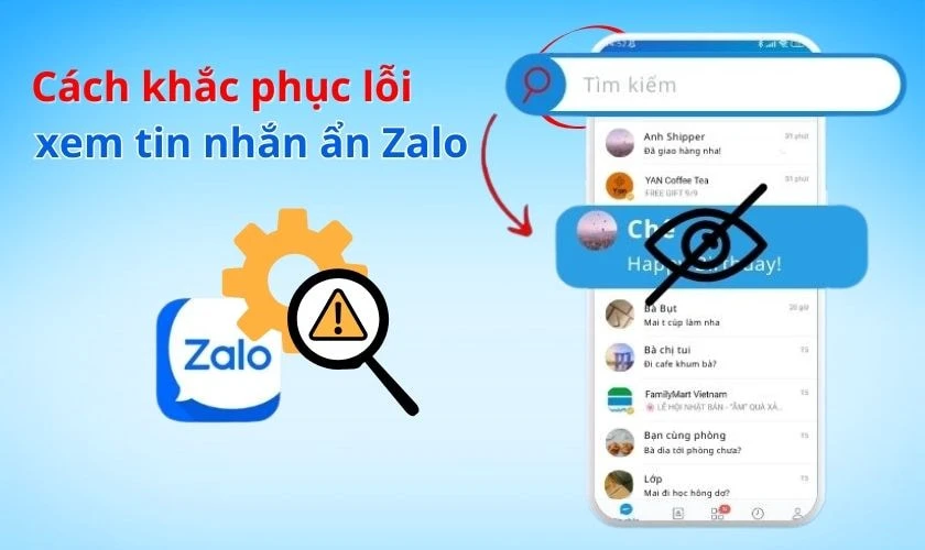Không xem được tin nhắn ẩn trên Zalo phải làm sao