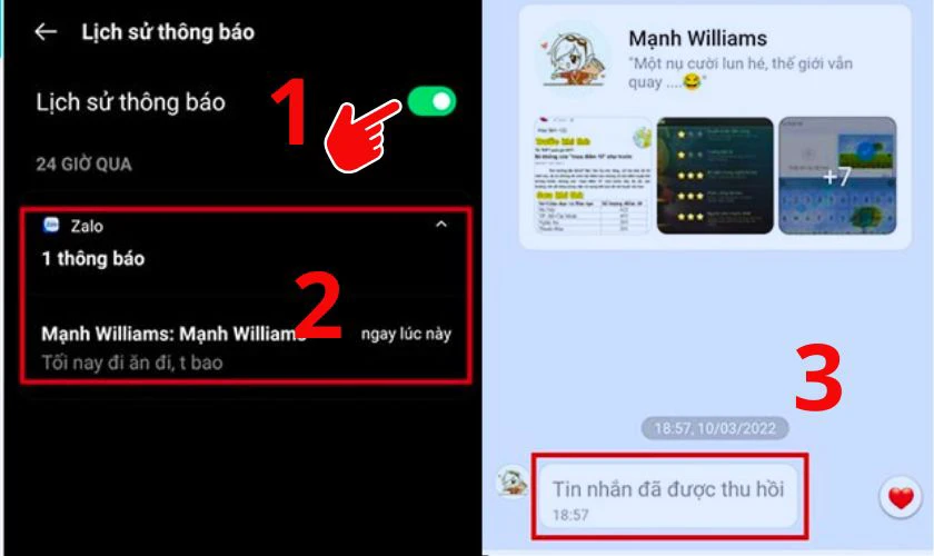 Kích hoạt tính năng