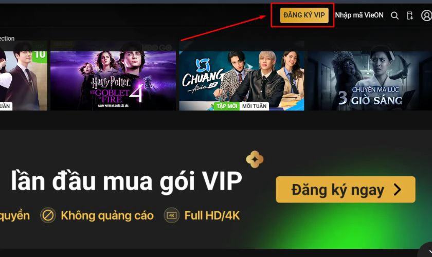 Cách đăng kí VIP trên VieON như thế nào?