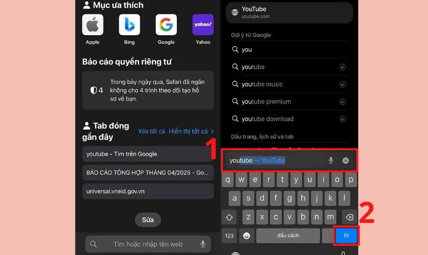 Cách xem Youtube ngoài màn hình iOS 18.7 bằng Safari