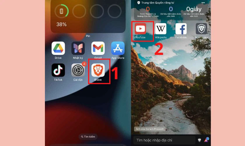 Tiếp đó bạn mở ứng dụng, chọn Youtube