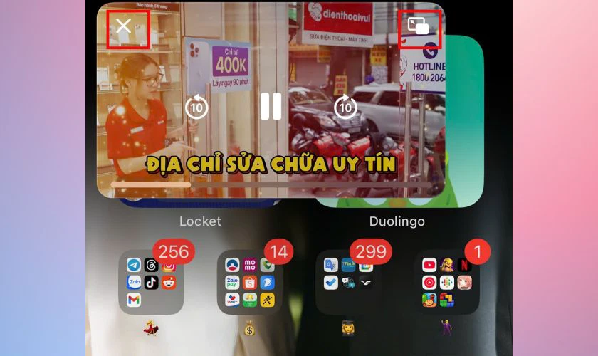 Cách thoát khỏi chế độ xem Youtube ngoài màn hình iOS 26