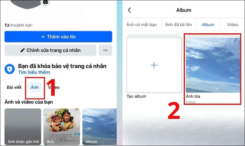 Hướng dẫn cách xóa ảnh bìa trong mục Album ảnh trên Facebook