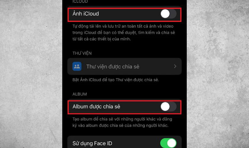 Cách tắt đồng bộ ảnh iCloud trên iPhone