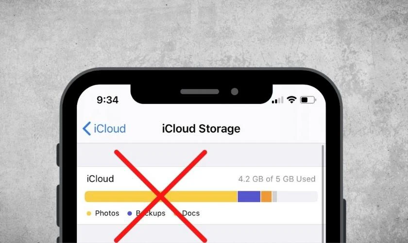 Xóa ảnh nhưng iCloud vẫn đầy phải làm sao?