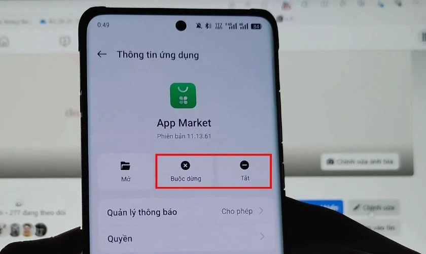 Cách xóa App Market trên OPPO