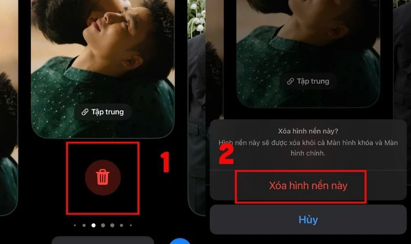 Cách xóa hình nền trên iPhone iOS 26 đơn giản