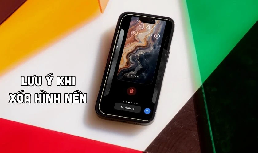 Lưu ý khi xóa hình nền trên iPhone iOS 26
