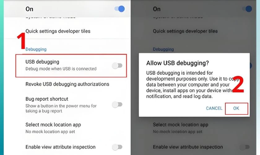 Cách xóa Joyose trên Xiaomi - Bật gỡ lỗi USB