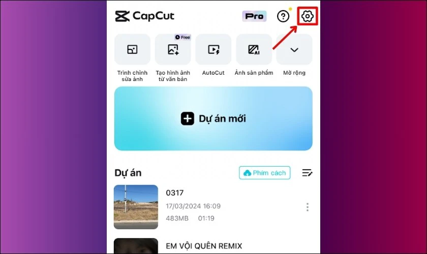 Cách cài đặt mặc định video không có logo Capcut