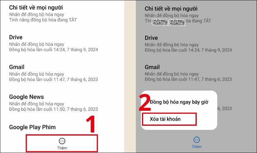 Cách xoá tài khoản Google trên điện thoại Xiaomi