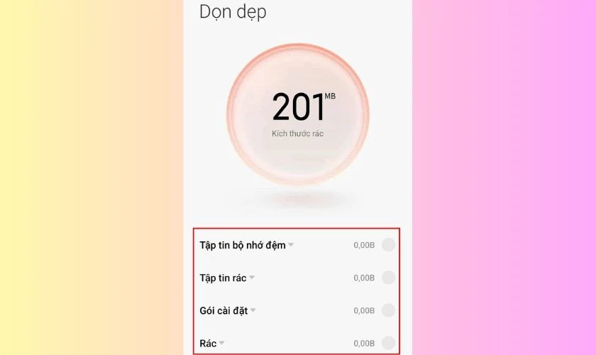 Chờ hệ thống quét và đưa ra kết quả
