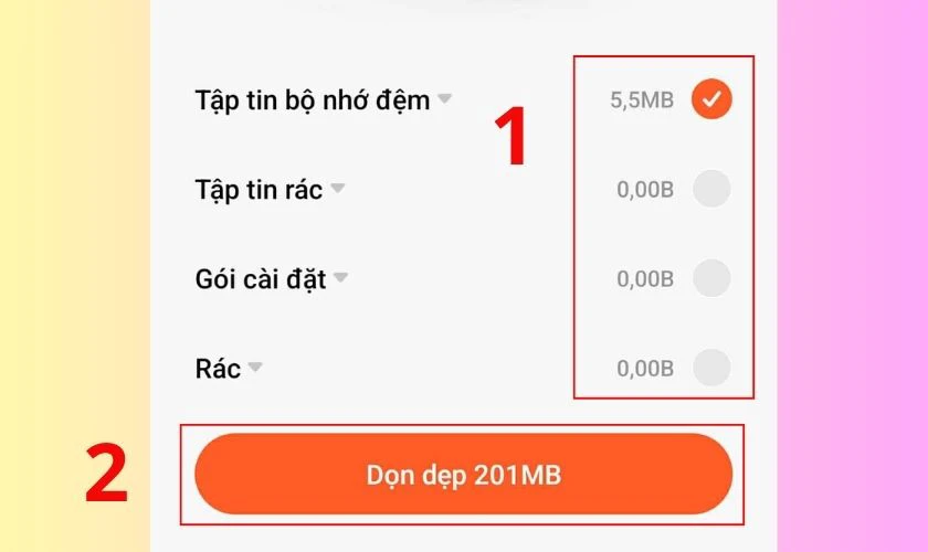 Cách xóa tập tin hệ thống trên Xiaomi bằng tính năng Dọn dẹp
