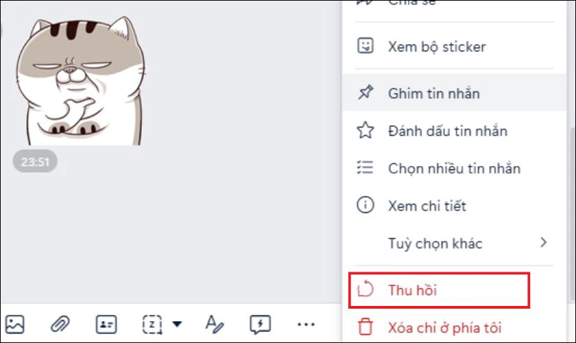 Cách xóa tin nhắn Zalo vĩnh viễn cả 2 bên trên máy tính