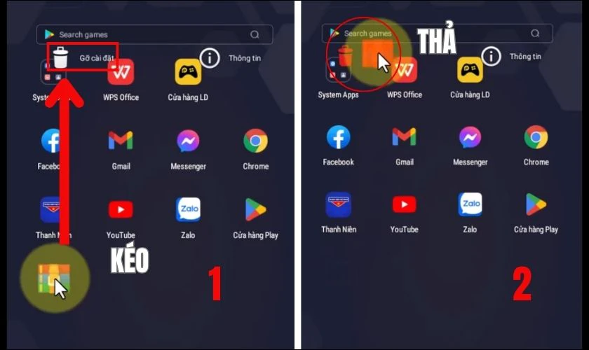 Cách xóa ứng dụng trên OPPO trực tiếp trên màn hình chính