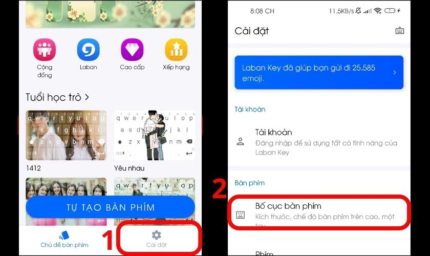 Hướng dẫn cách cài đặt kích thước bàn phím Xiaomi theo mong muốn