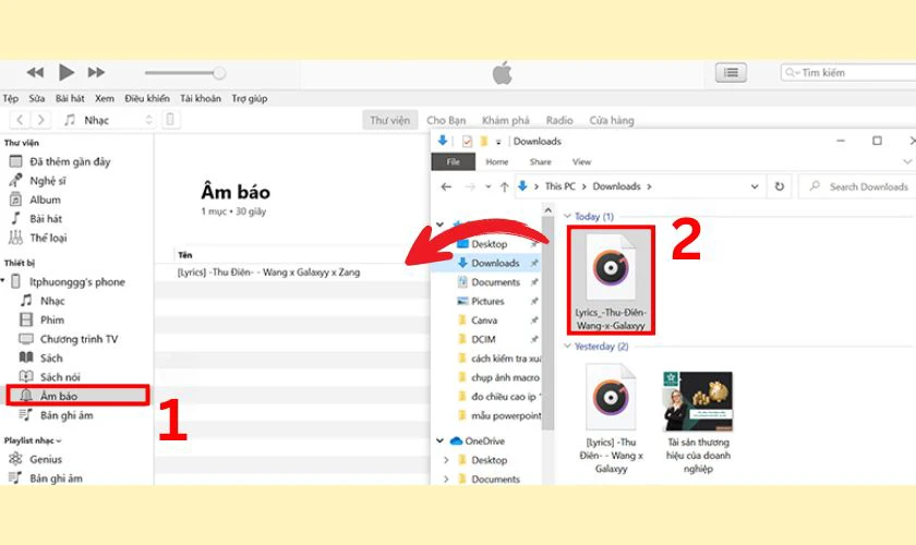 Thêm nhạc chuông vào iTunes
