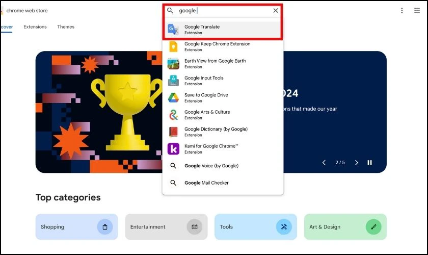 Cài Google Dịch cho Chrome đơn giản nhanh