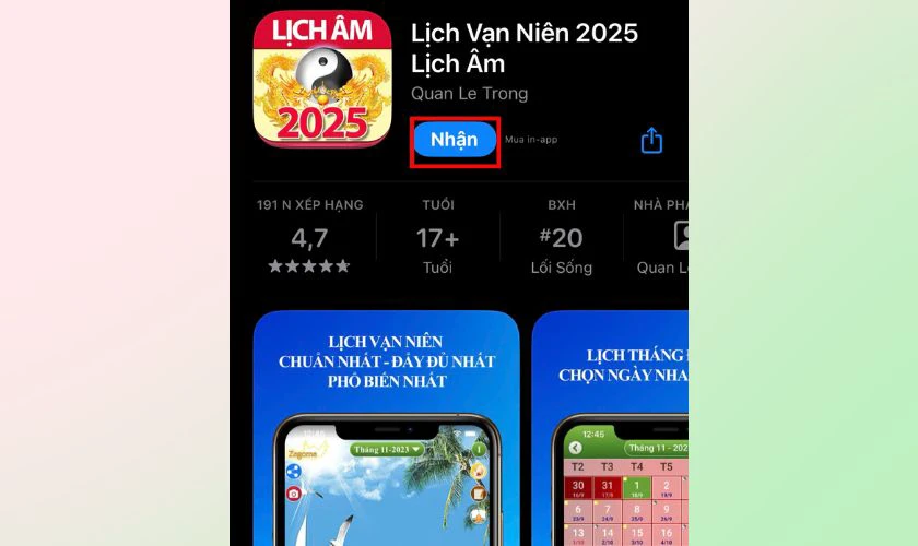 Cách cài lịch âm cho iPhone iOS 18.7 bằng Lịch vạn niên