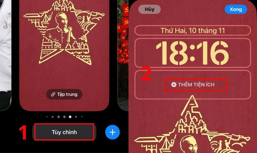Cách cài lịch âm cho iPhone iOS 18.7 ngoài màn hình khóa