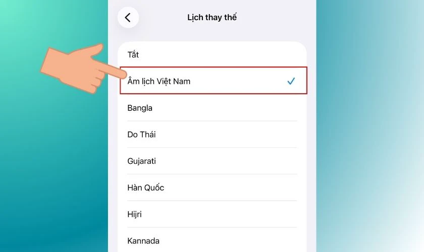 Cách cài lịch âm cho iPhone iOS 26.2 trong Cài đặt