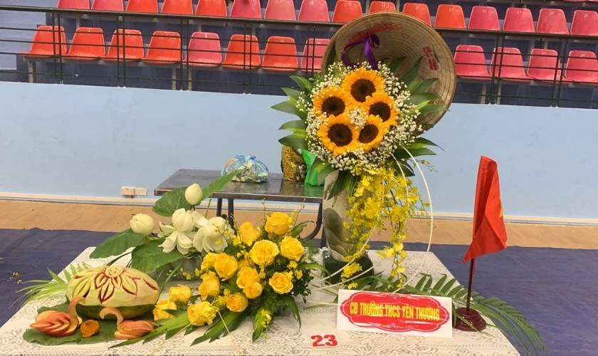 Mẫu giải nhất cắm hoa 20/11