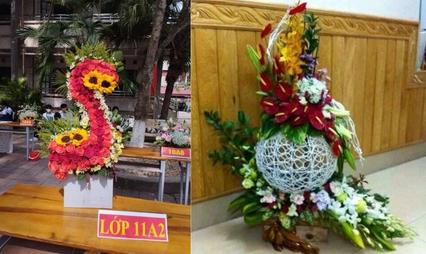 Cắm hoa 20/11 chủ đề Chắp cánh ước mơ đạt giải cao