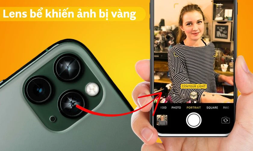 Camera iPhone 12 Pro Max bị vàng: Khi nào cần thay camera?